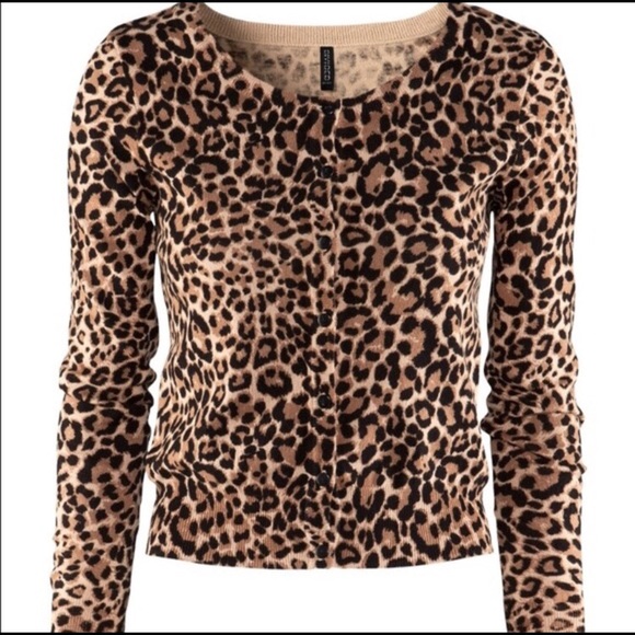 H&M Sweaters - H & M Leopard Cardigan